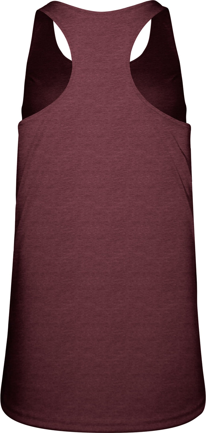 Badger Sport 4966 Tri-blend Ladies Racerback Tank - Maroon Heather