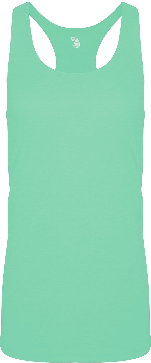 Badger Sport 4966 Tri-blend Ladies Racerback Tank - Mint