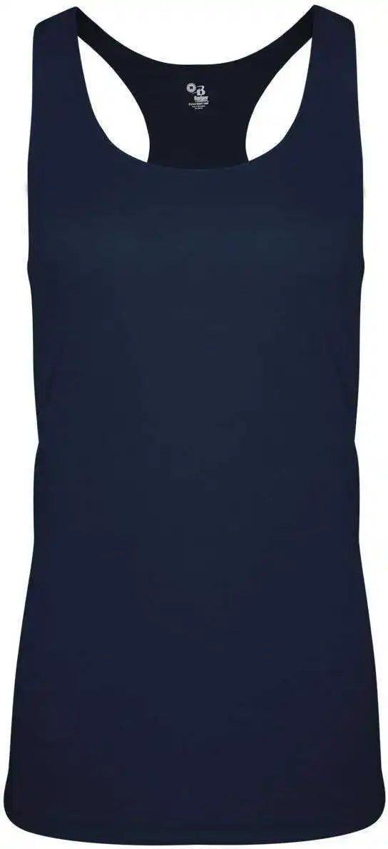 Badger Sport 4966 Tri-blend Ladies’ Racerback Tank - Navy