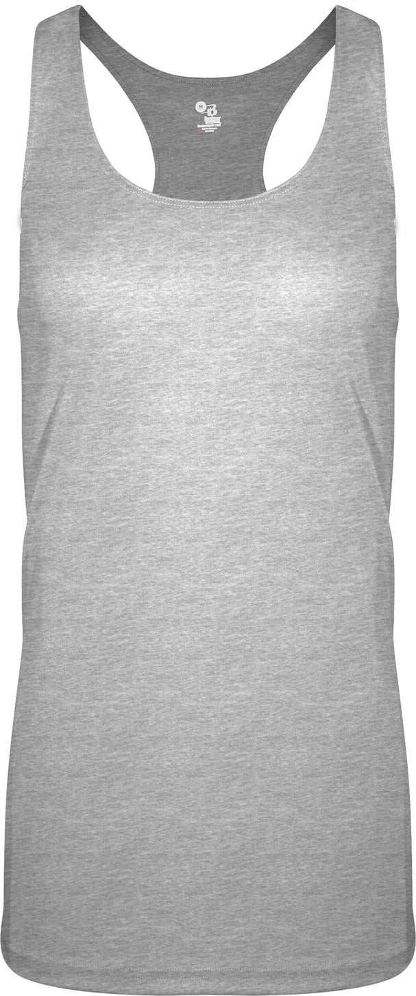 Badger Sport 4966 Tri-blend Ladies Racerback Tank - Oxford