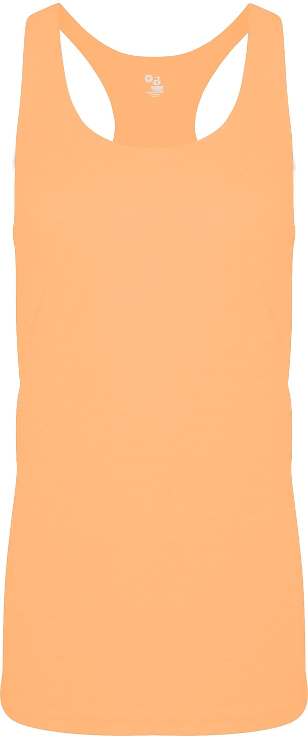Badger Sport 4966 Tri-blend Ladies Racerback Tank - Peach