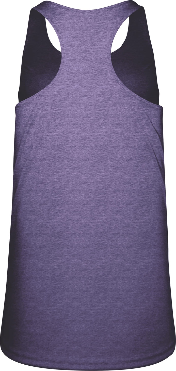 Badger Sport 4966 Tri-blend Ladies Racerback Tank - Purple Heather