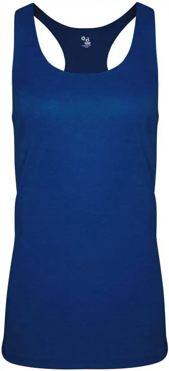 Badger Sport 4966 Tri-blend Ladies’ Racerback Tank - Royal