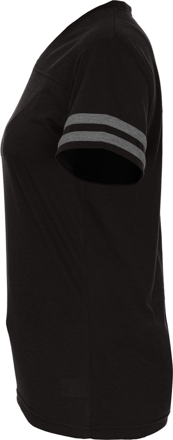 Badger Sport 4967 Tri-blend Women’s Fan Tee - Black Graphite Heather