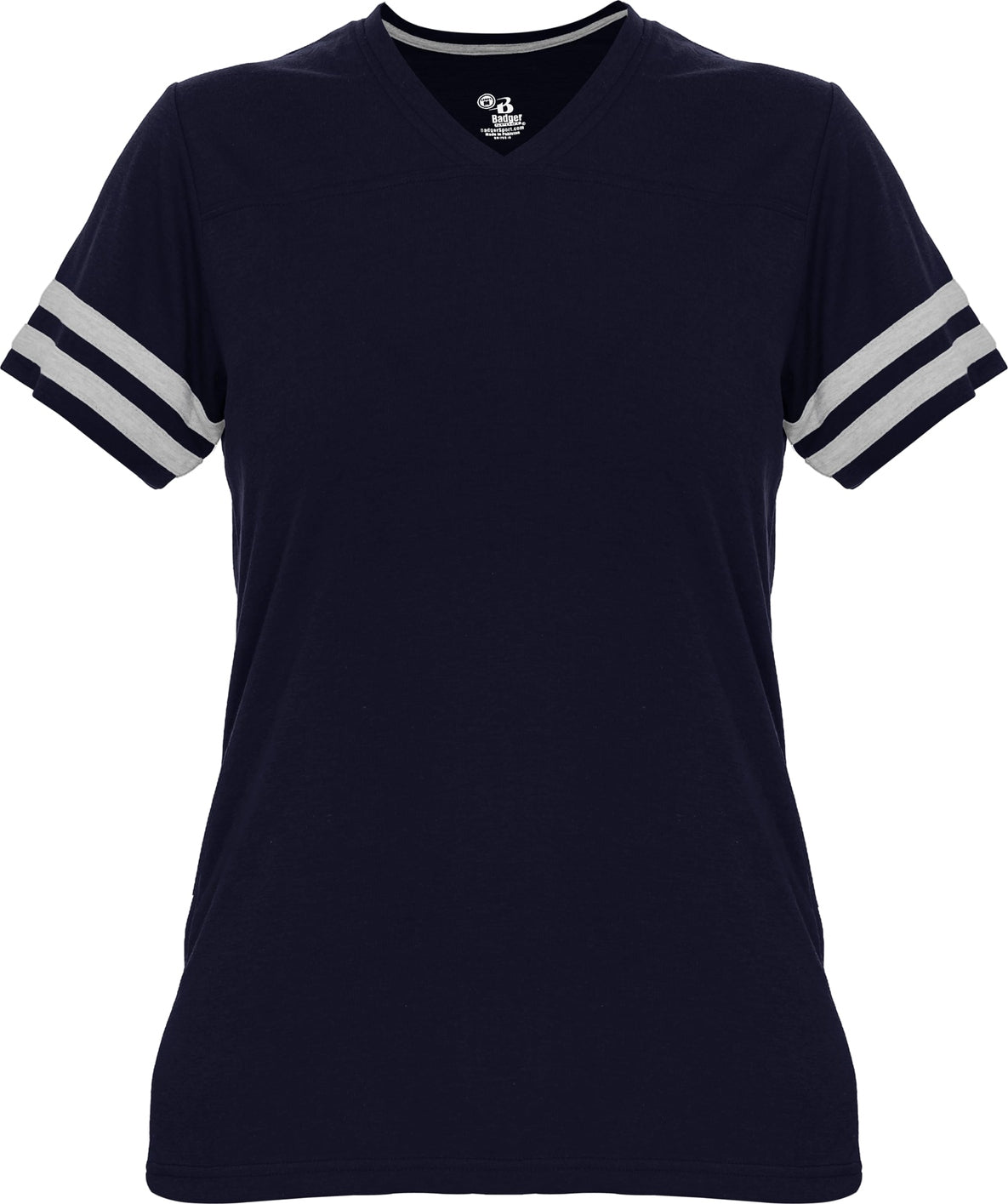 Badger Sport 4967 Tri-blend Women’s Fan Tee - Navy Oxford - Ladies Xs