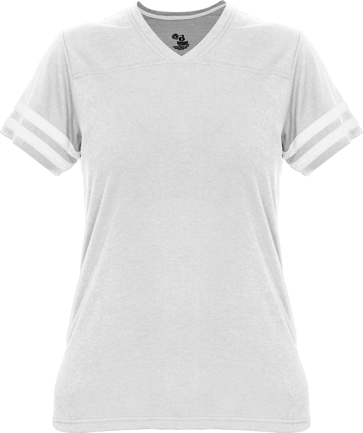 Badger Sport 4967 Tri-blend Women’s Fan Tee - Oxford White - Ladies Xs