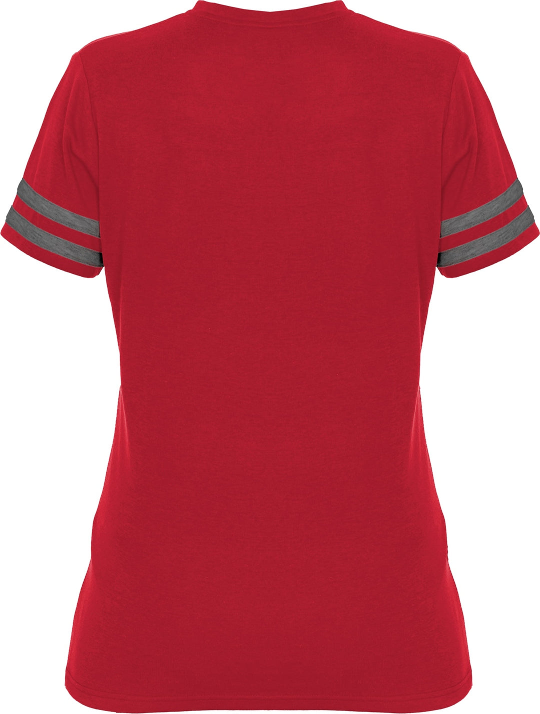 Badger Sport 4967 Tri-blend Women’s Fan Tee - Red Graphite Heather