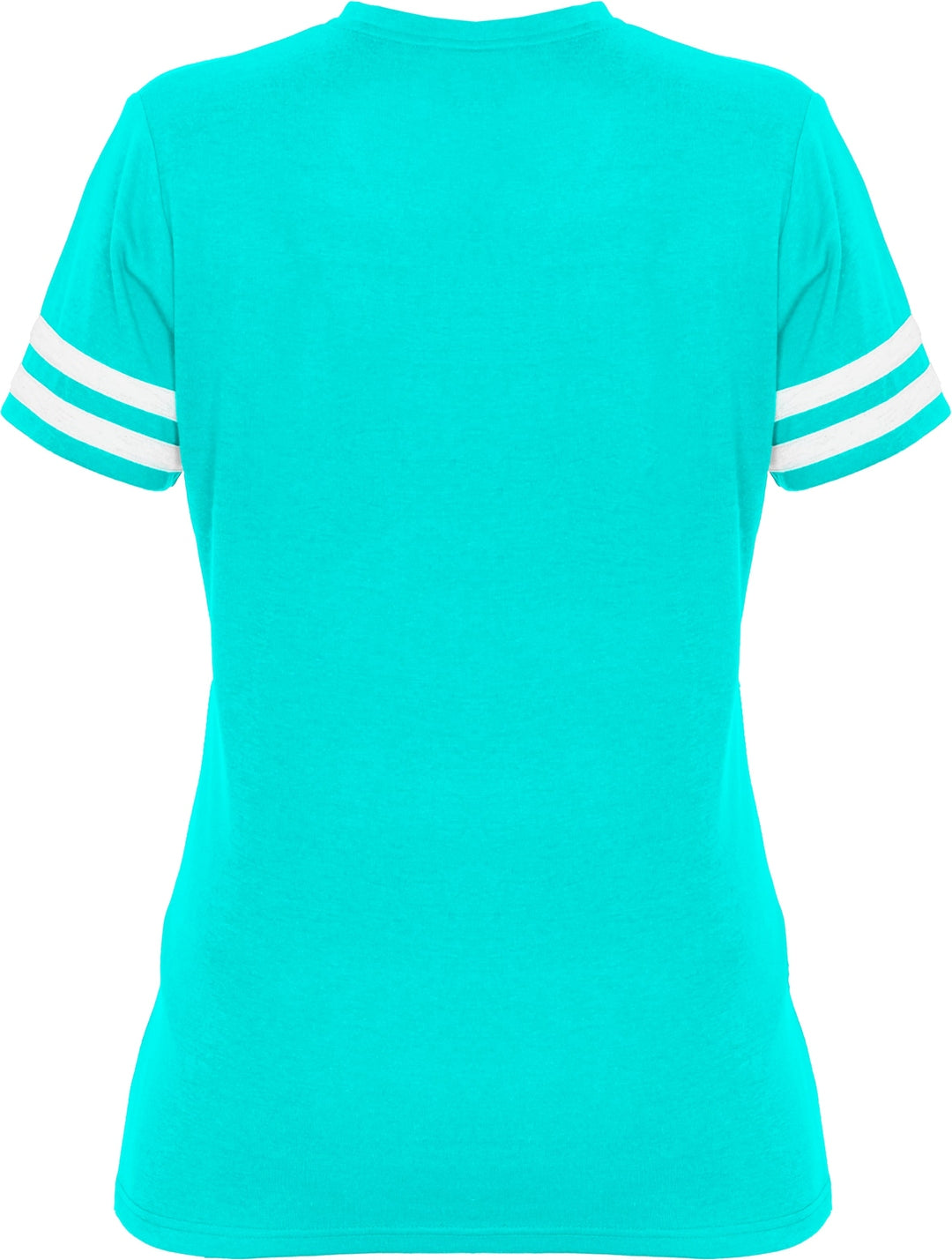 Badger Sport 4967 Tri-blend Women’s Fan Tee - Turquoise White