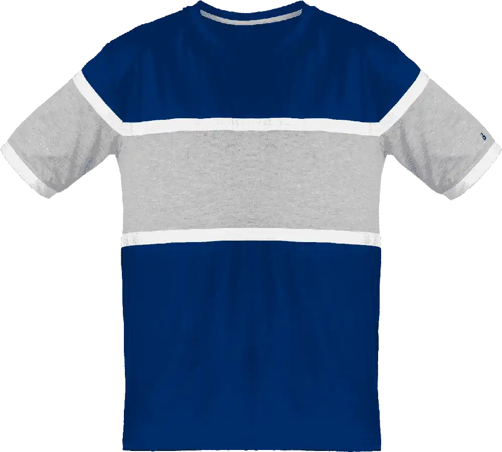 Badger Sport 4980 United Tee - Royal Oxford White