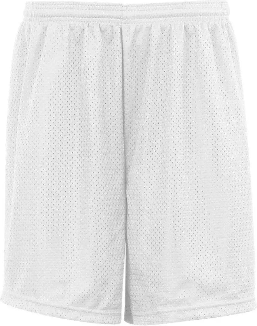 Badger Sport 7209 9’’ Mesh Tricot Short - White