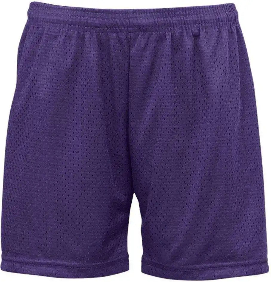 Badger Sport 7216 Ladies Mesh/tricot Short Purple