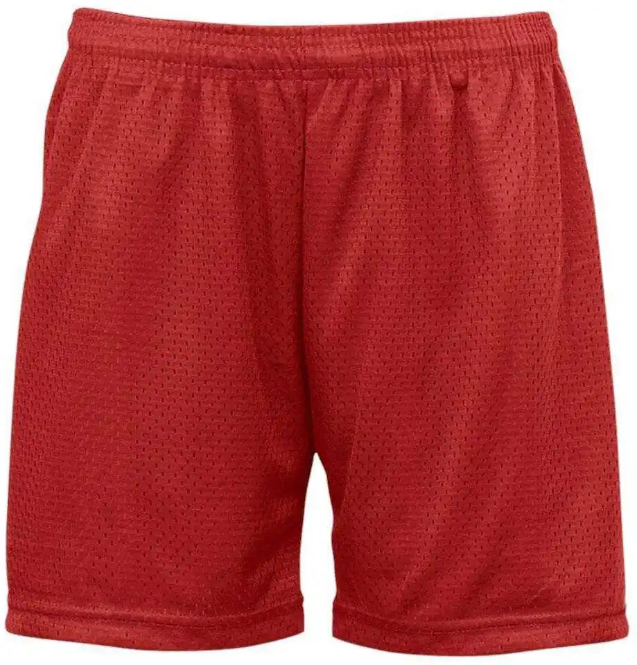 Badger Sport 7216 Ladies Mesh/tricot Short Red