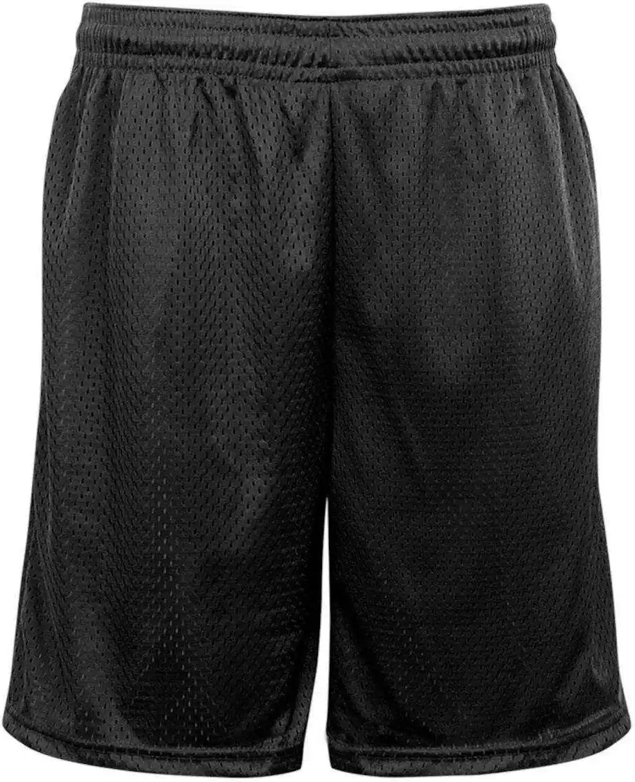 Badger Sport 7219 Pocketed Mesh Short - Black