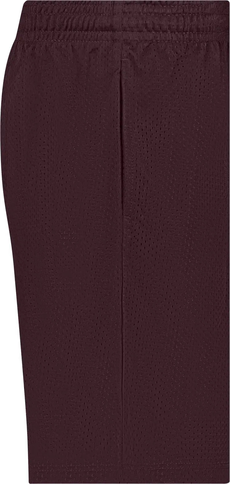 Badger Sport 7219 Pocketed Mesh Short - Maroon