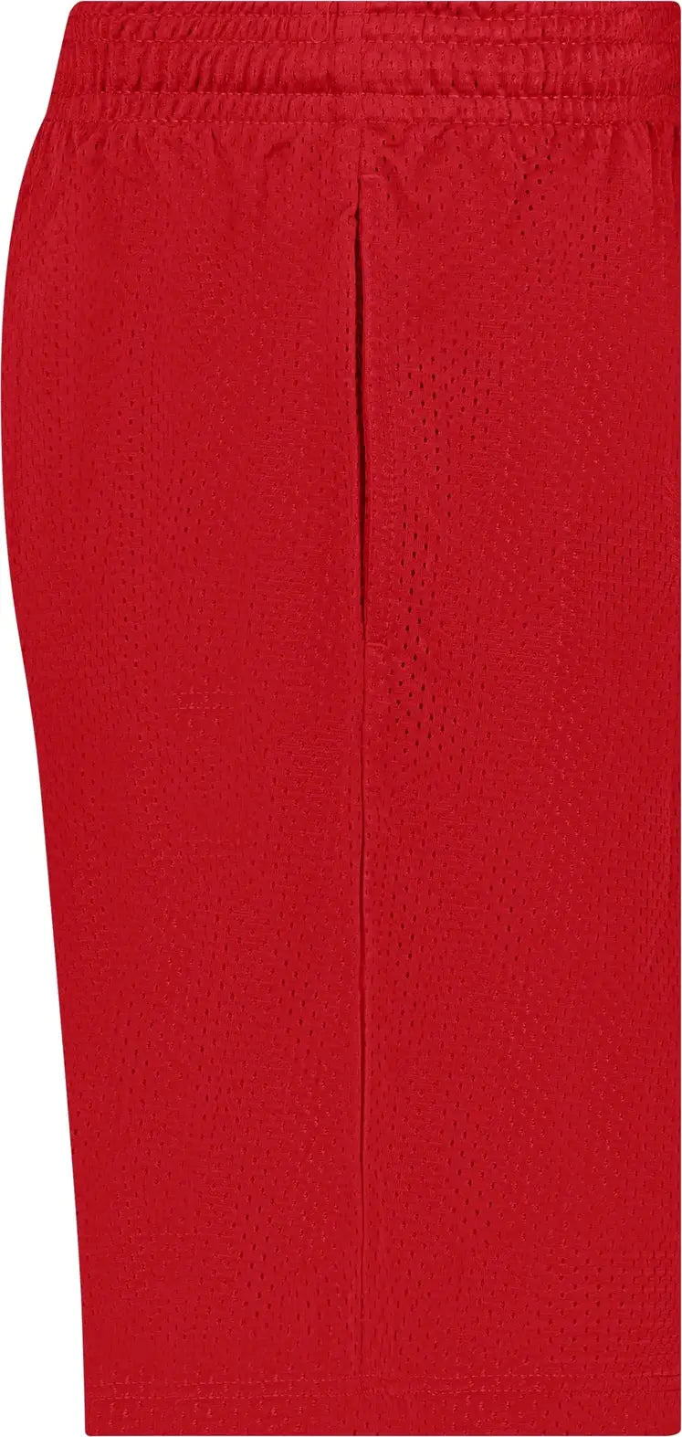 Badger Sport 7219 Pocketed Mesh Short - Red