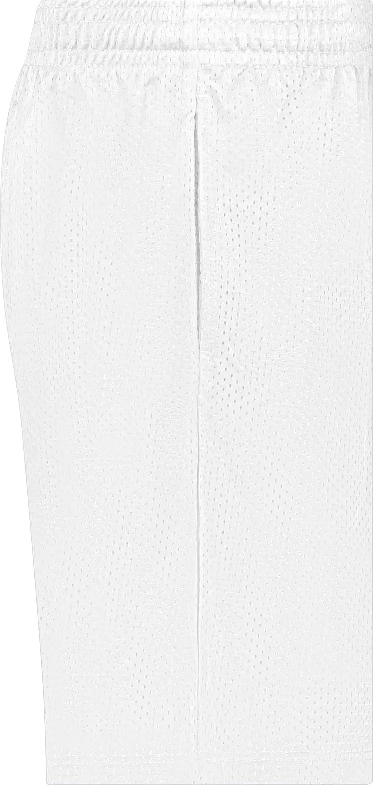 Badger Sport 7219 Pocketed Mesh Short - White