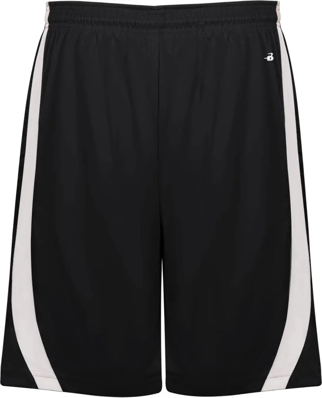 Badger Sport 7244 B-slam Rev. Short - Black White - Adult s