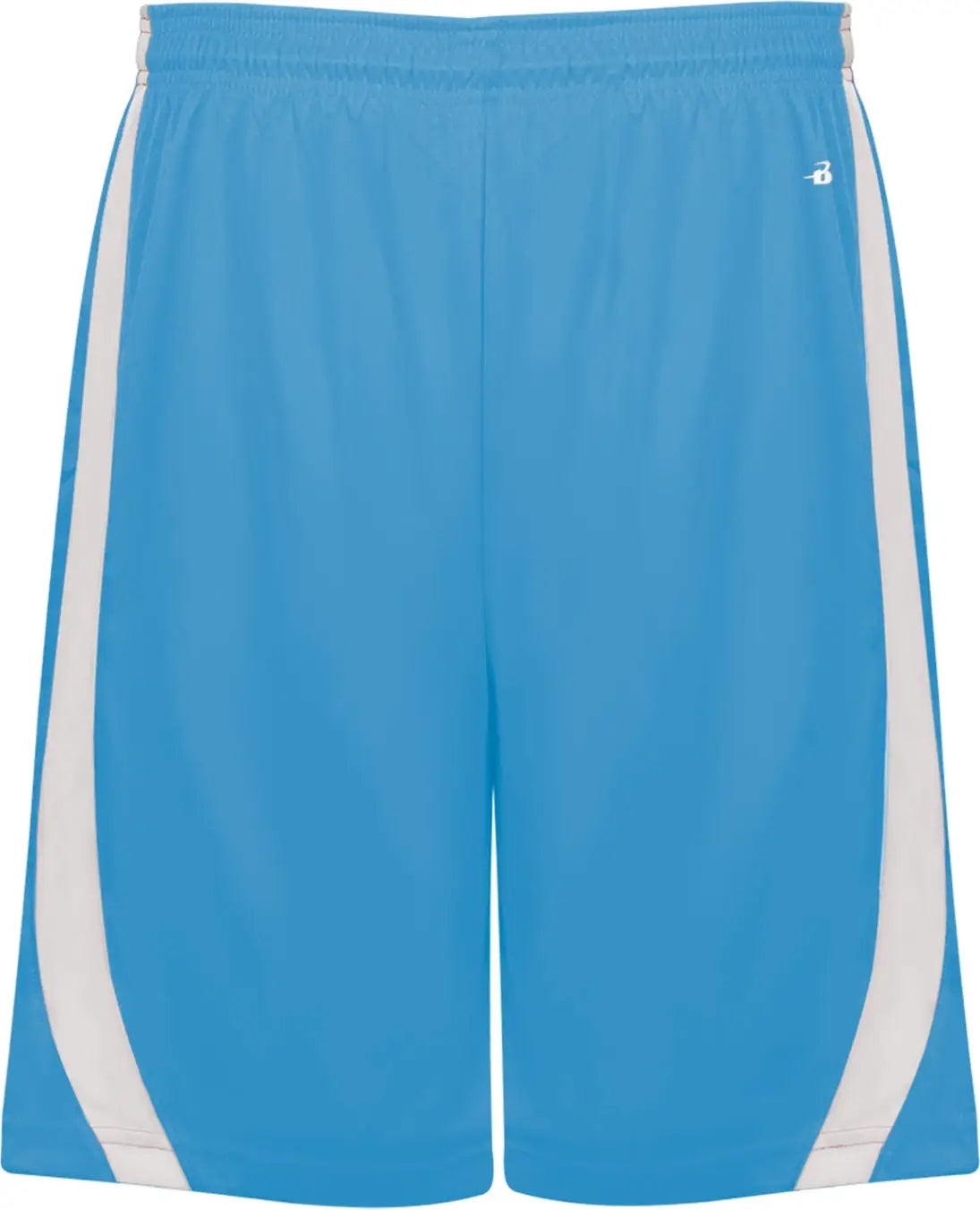 Badger Sport 7244 B-slam Rev. Short - Columbia Blue White - Adult s