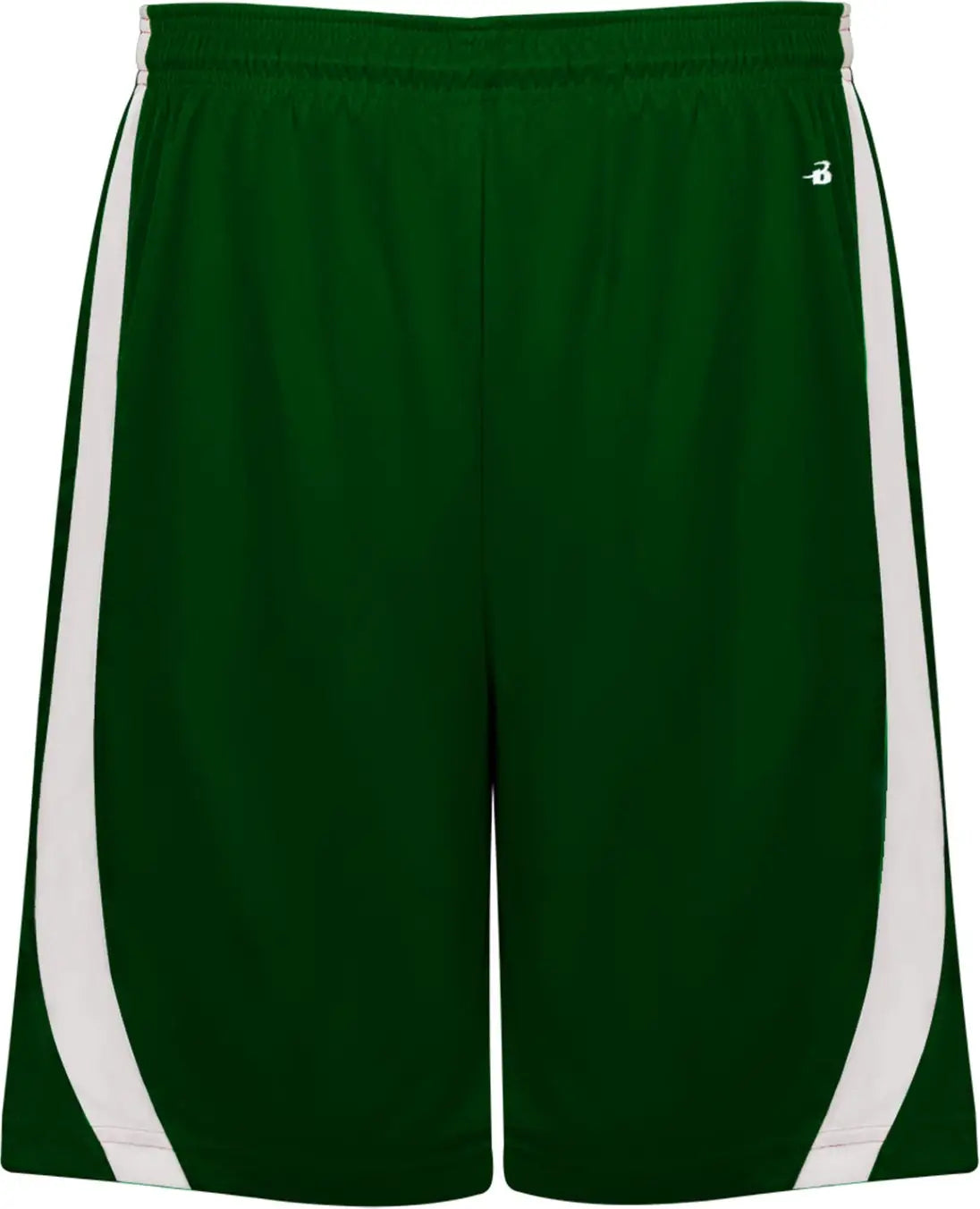 Badger Sport 7244 B-slam Rev. Short - Forest White - Adult s