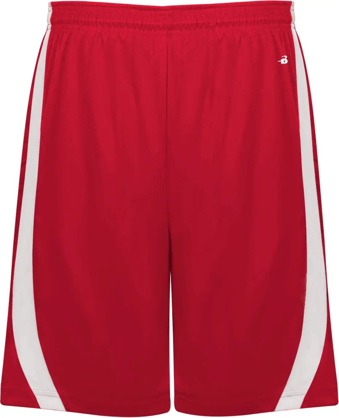 Badger Sport 7244 B-slam Rev. Short - Red White - Adult s