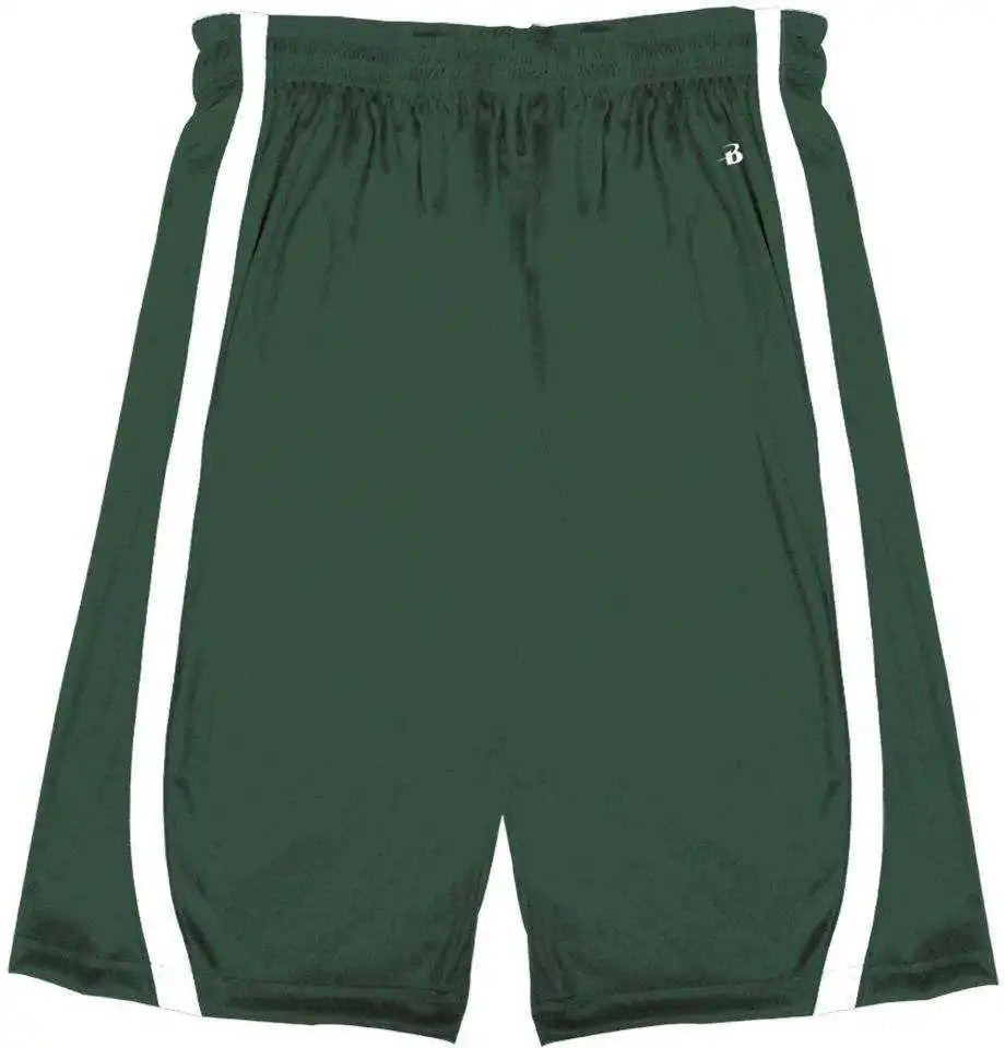 Badger Sport 7244 B-slam Reversible Short - Forest White
