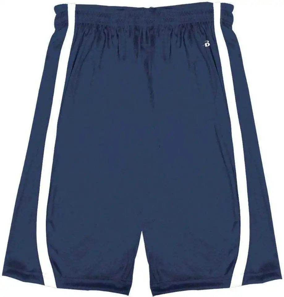 Badger Sport 7244 B-slam Reversible Short - Navy White