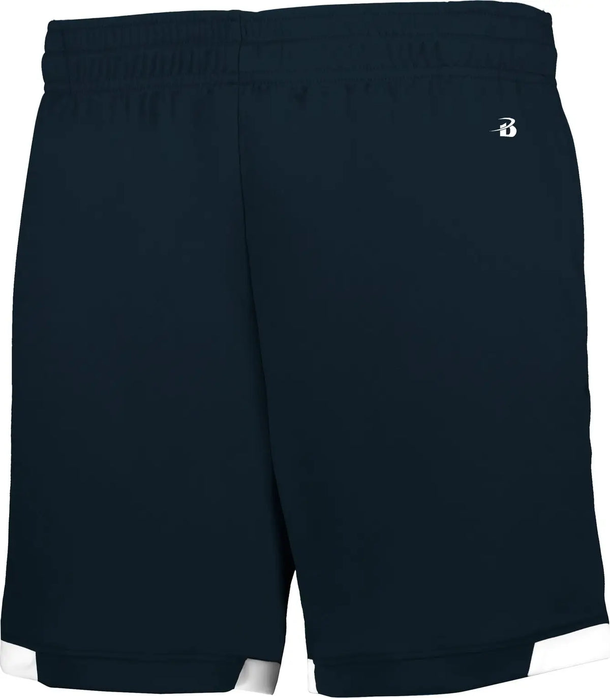 Badger Sport 725900 on the Rise Shorts with Pockets - Navy White - Adult s