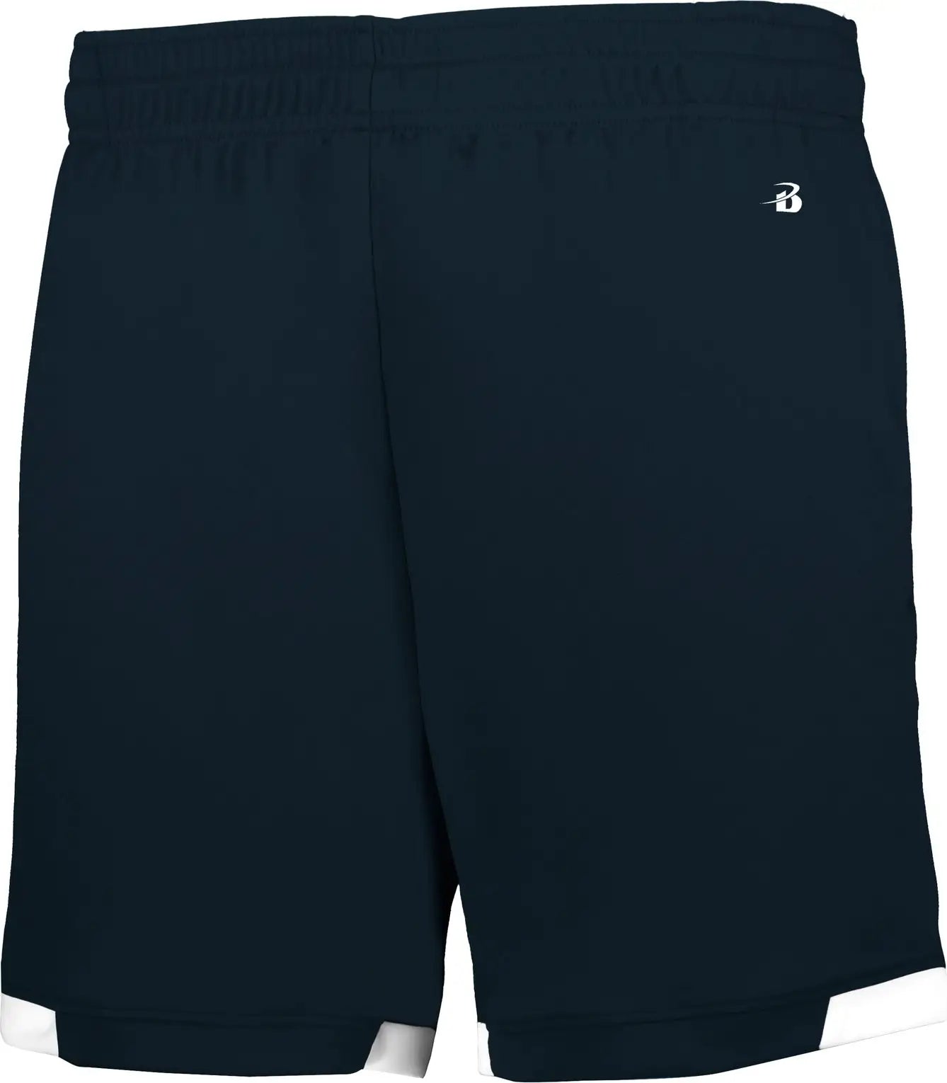 Badger Sport 725900 on the Rise Shorts with Pockets - Navy White