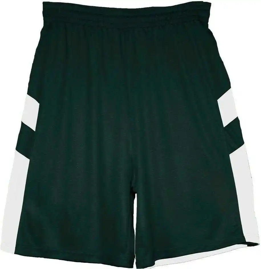 Badger Sport 7266 B-pivot Reversible Adult Short - Forest White