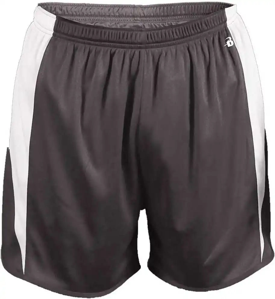 Badger Sport 7273 Stride Short - Graphite White