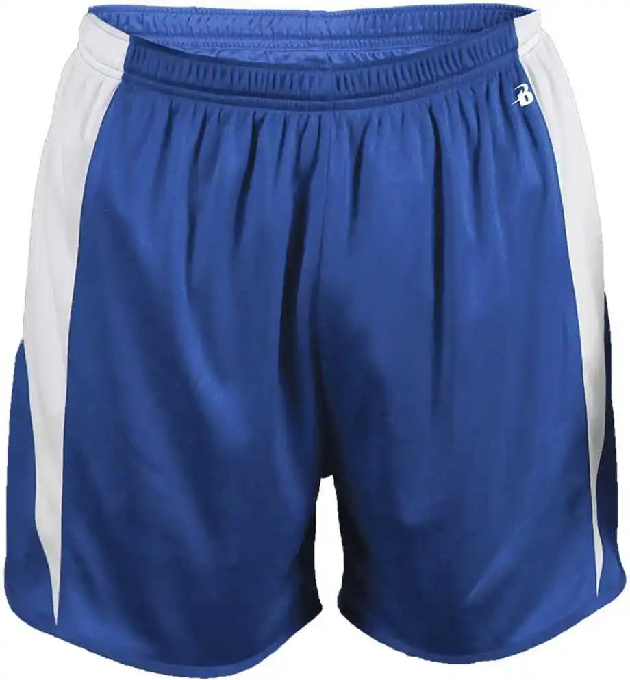 Badger Sport 7273 Stride Short Royal White