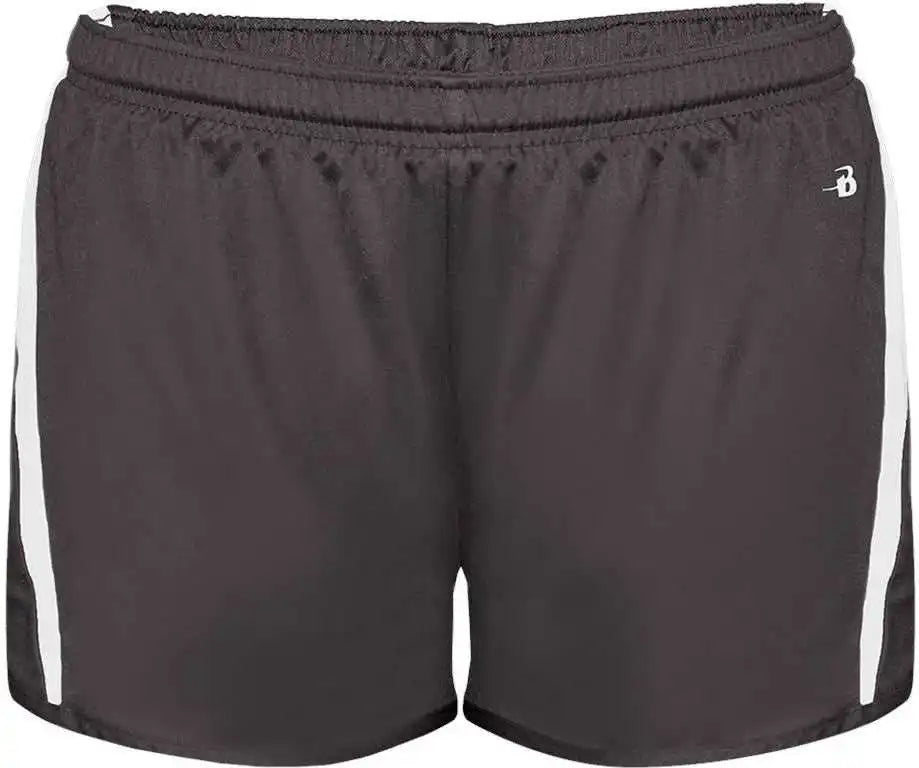 Badger Sport 7274 Stride Ladies Short - Graphite White