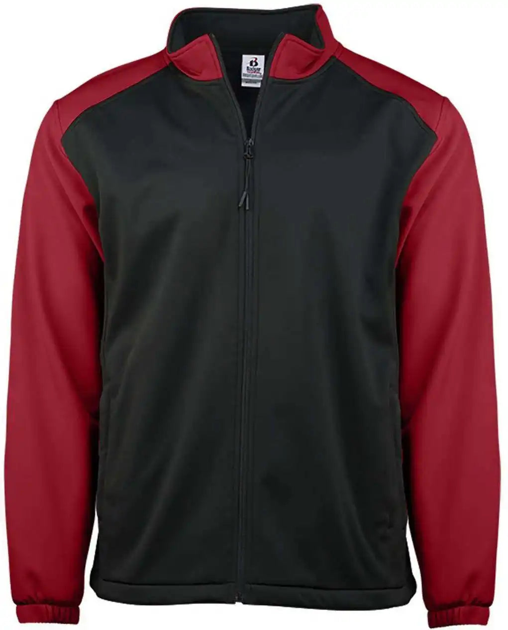 Badger Sport 7650 Soft Shell Jacket - Black Red - Adult m