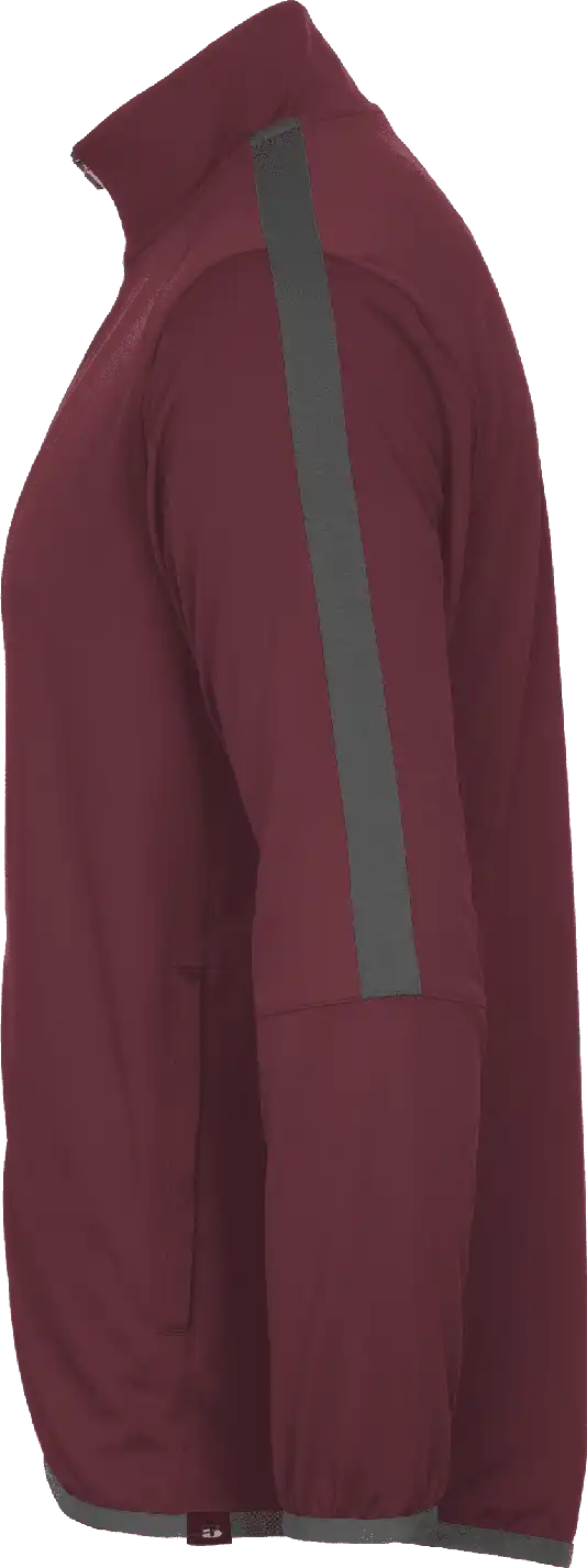Badger Sport 772100 Blitz Outer-core Jacket - Maroon Graphite