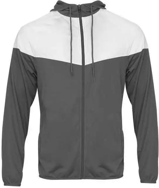 Badger Sport 772200 Sprint Outer Core Jacket Graphite White