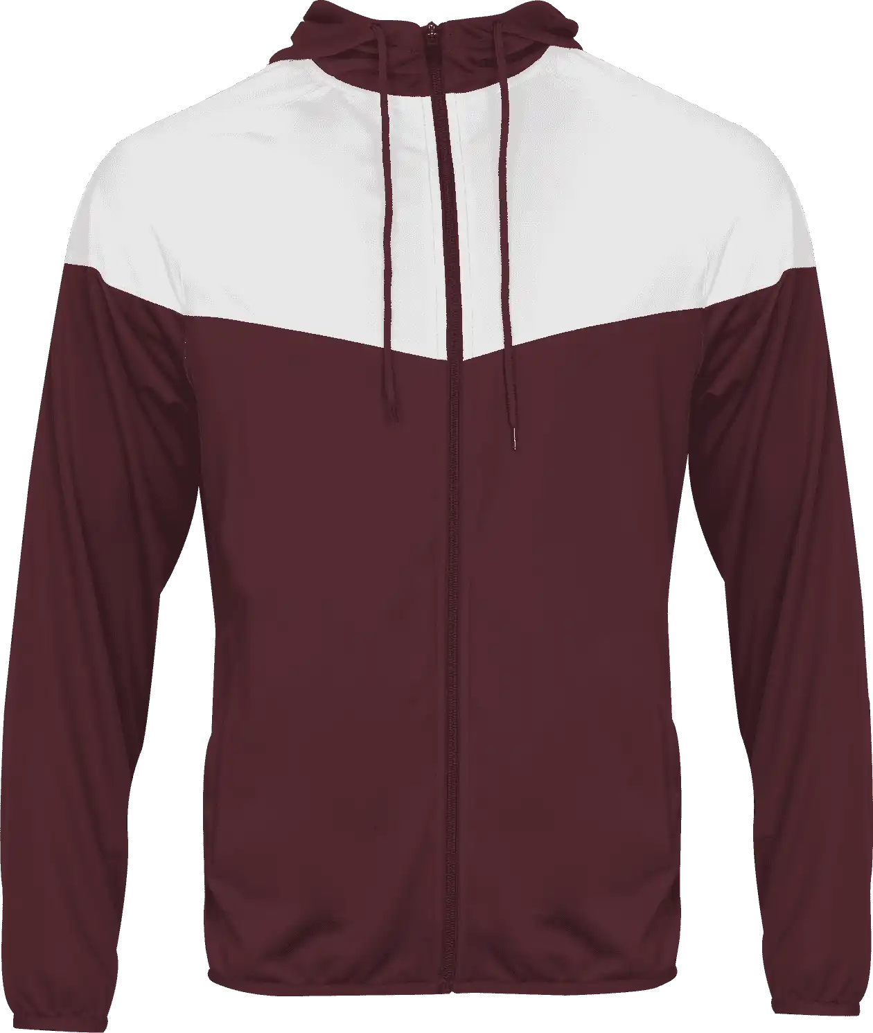 Badger Sport 772200 Sprint Outer-core Jacket - Maroon White