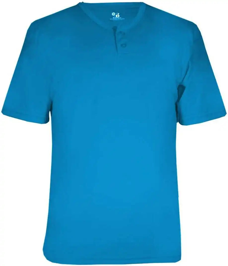 Badger Sport 7930 Adult b Core Placket Electric Blue