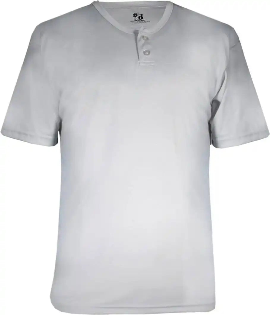 Badger Sport 7930 Adult B-core Placket - Silver