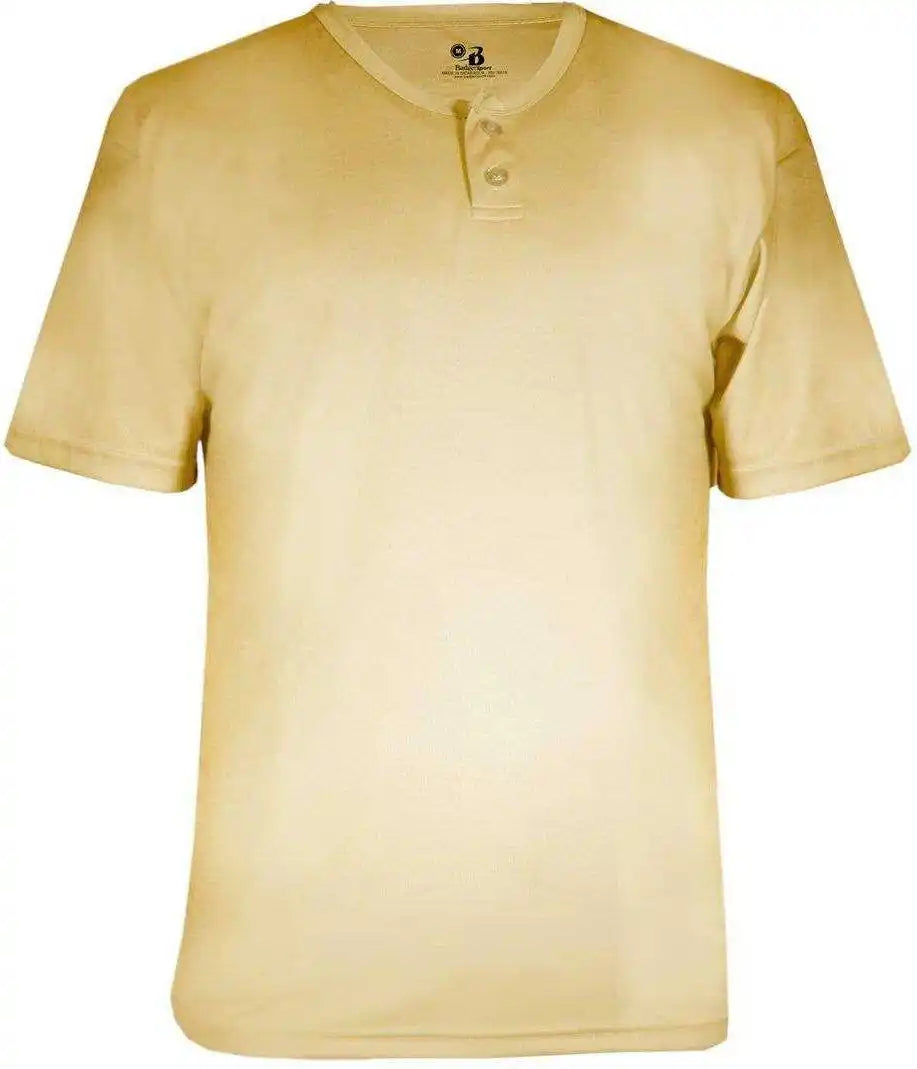 Badger Sport 7930 Adult B-core Placket - Vegas Gold