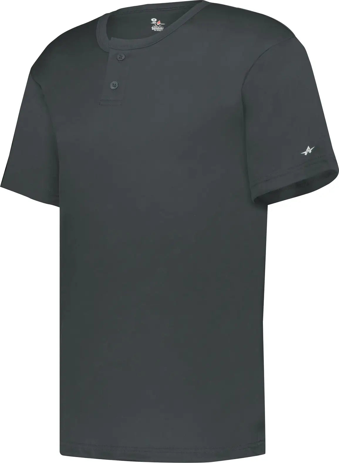 Badger Sport 7930 Adult B-core Two-button Baseball Jersey- Graphite - Dark Gray / s