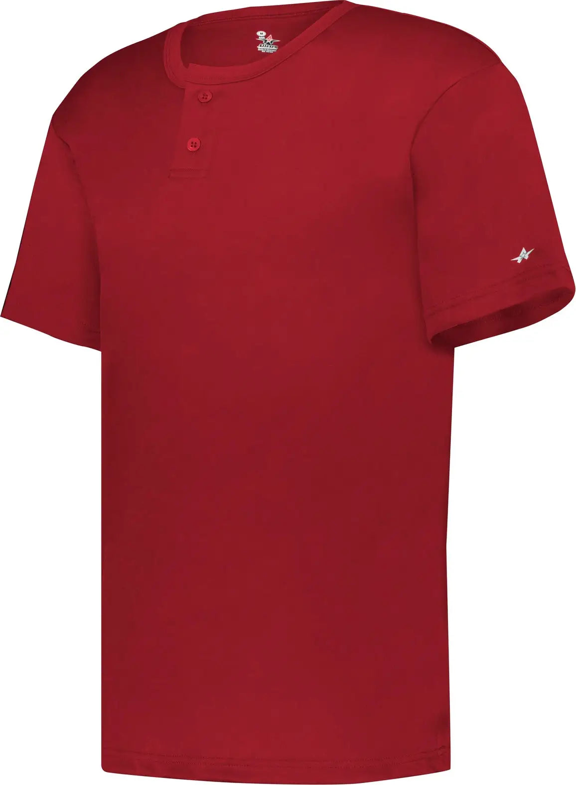 Badger Sport 7930 Adult B-core Two-button Baseball Jersey- Red - s