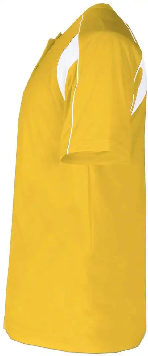 Badger Sport 7937 Adult Pro Placket - Gold White