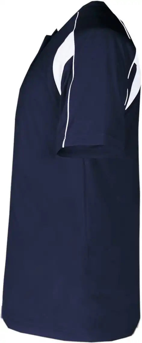 Badger Sport 7937 Adult Pro Placket Navy White