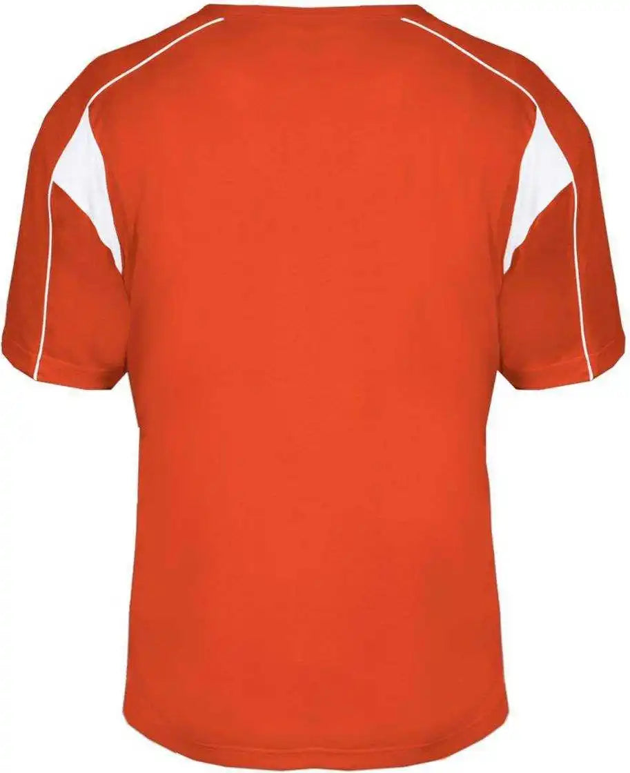 Badger Sport 7937 Adult Pro Placket - Orange White