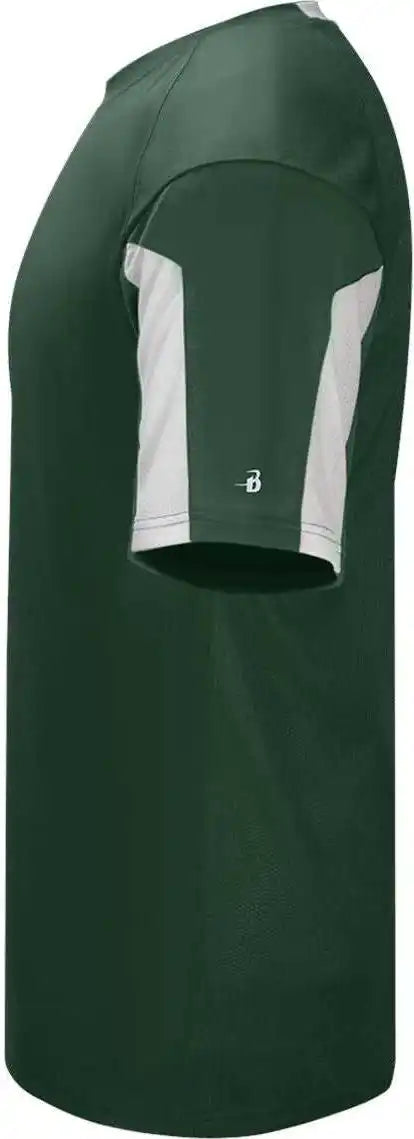 Badger Sport 7976 Striker Placket - Forest White