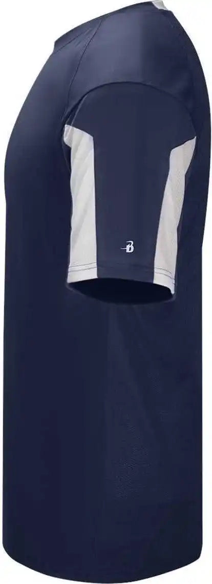 Badger Sport 7976 Striker Placket Navy White