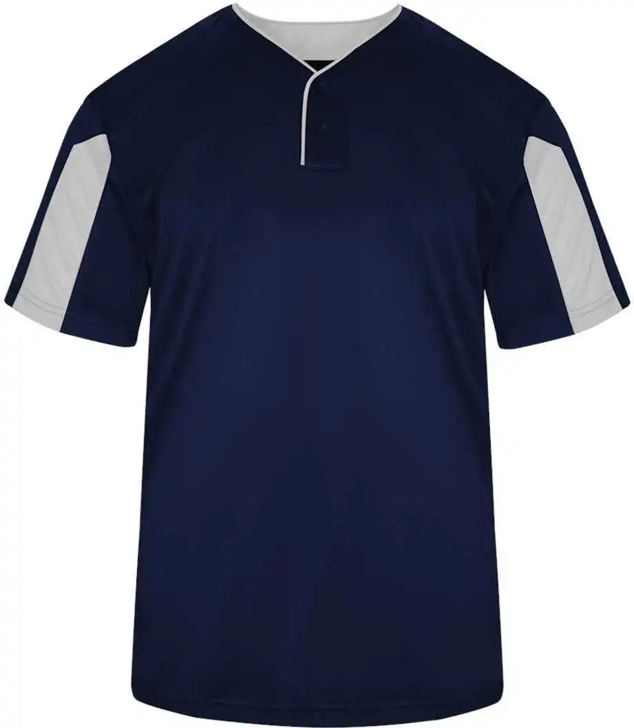Badger Sport 7976 Striker Placket Navy White