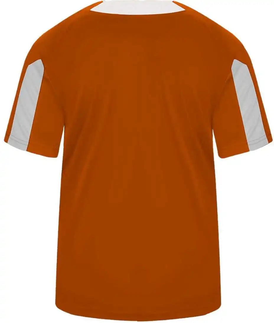 Badger Sport 7976 Striker Placket Orange White