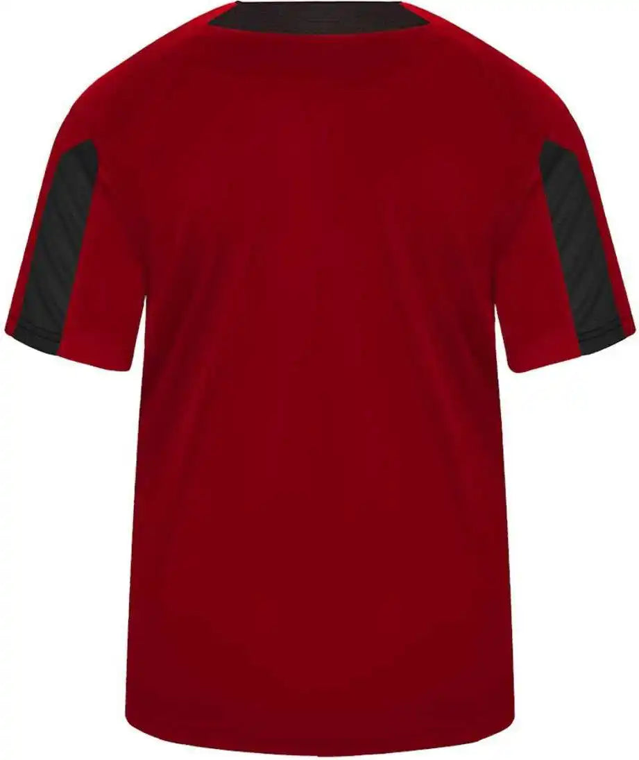 Badger Sport 7976 Striker Placket Red Black