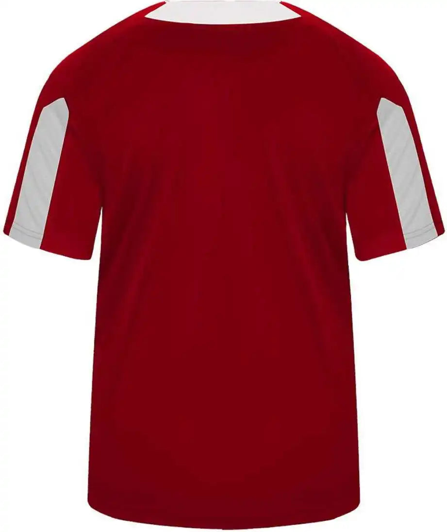 Badger Sport 7976 Striker Placket - Red White